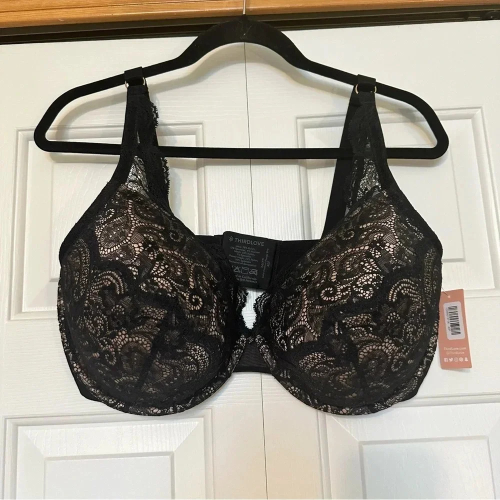 ThirdLove 24/7 Lace Contour‎ Plunge Bra NWT